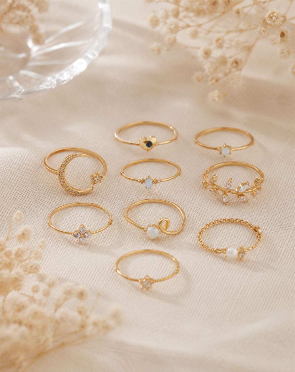Celestial Stackable Ring Set