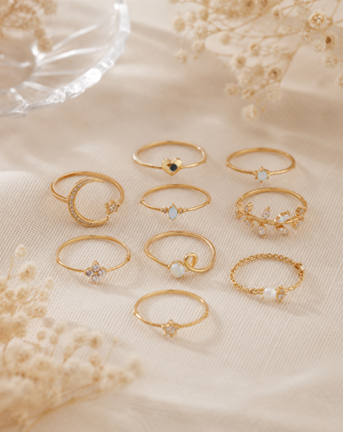 Celestial Stackable Ring Set