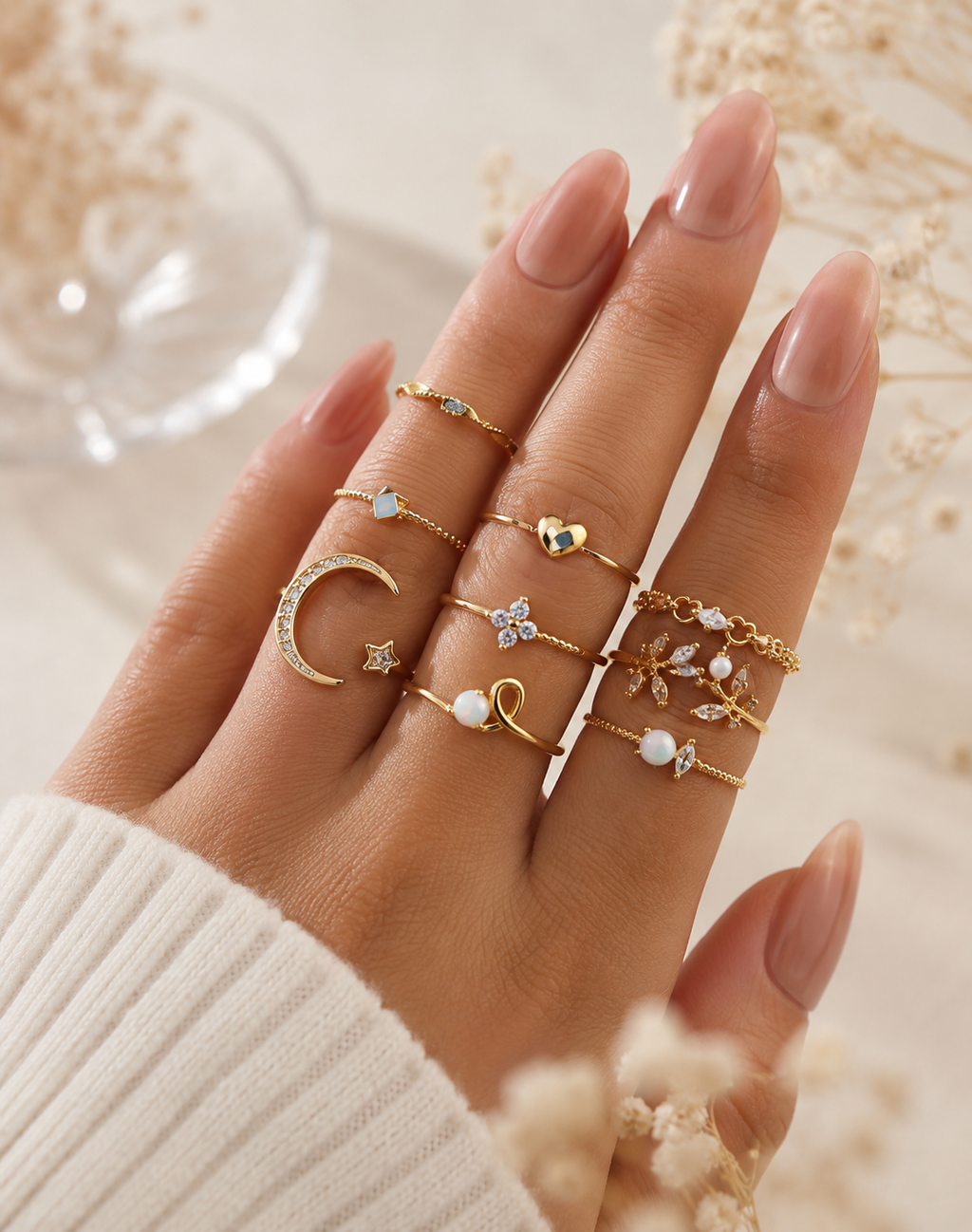Celestial Stackable Ring Set