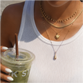 Layered Gold Pendant Necklace