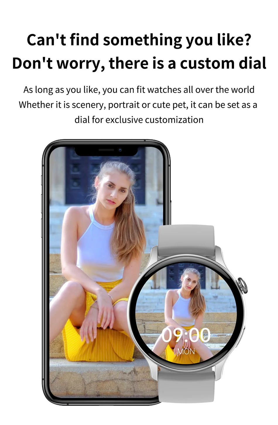 2024 True AMOLED Smart Watch Ladies Screen Always