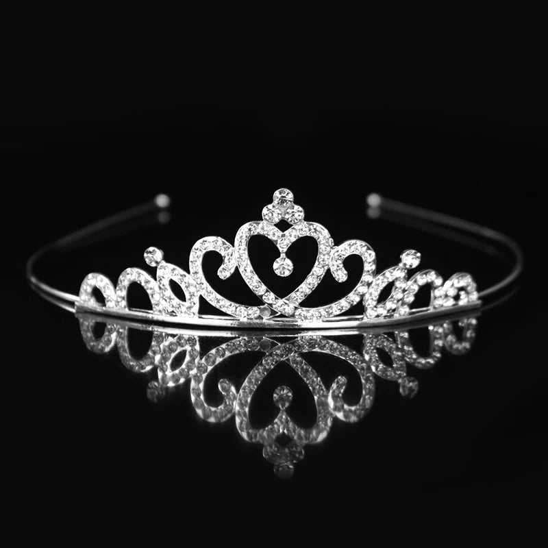 Beautiful Cute Kid Princess Tiaras and Crowns Crystal Headband Bridal Crown Wedding Party Hair Accessories Girls Fashion Jewelry