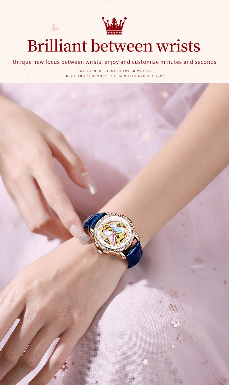 Top Brand Original Watches Diamond Waterproof Ladies Hand Clock