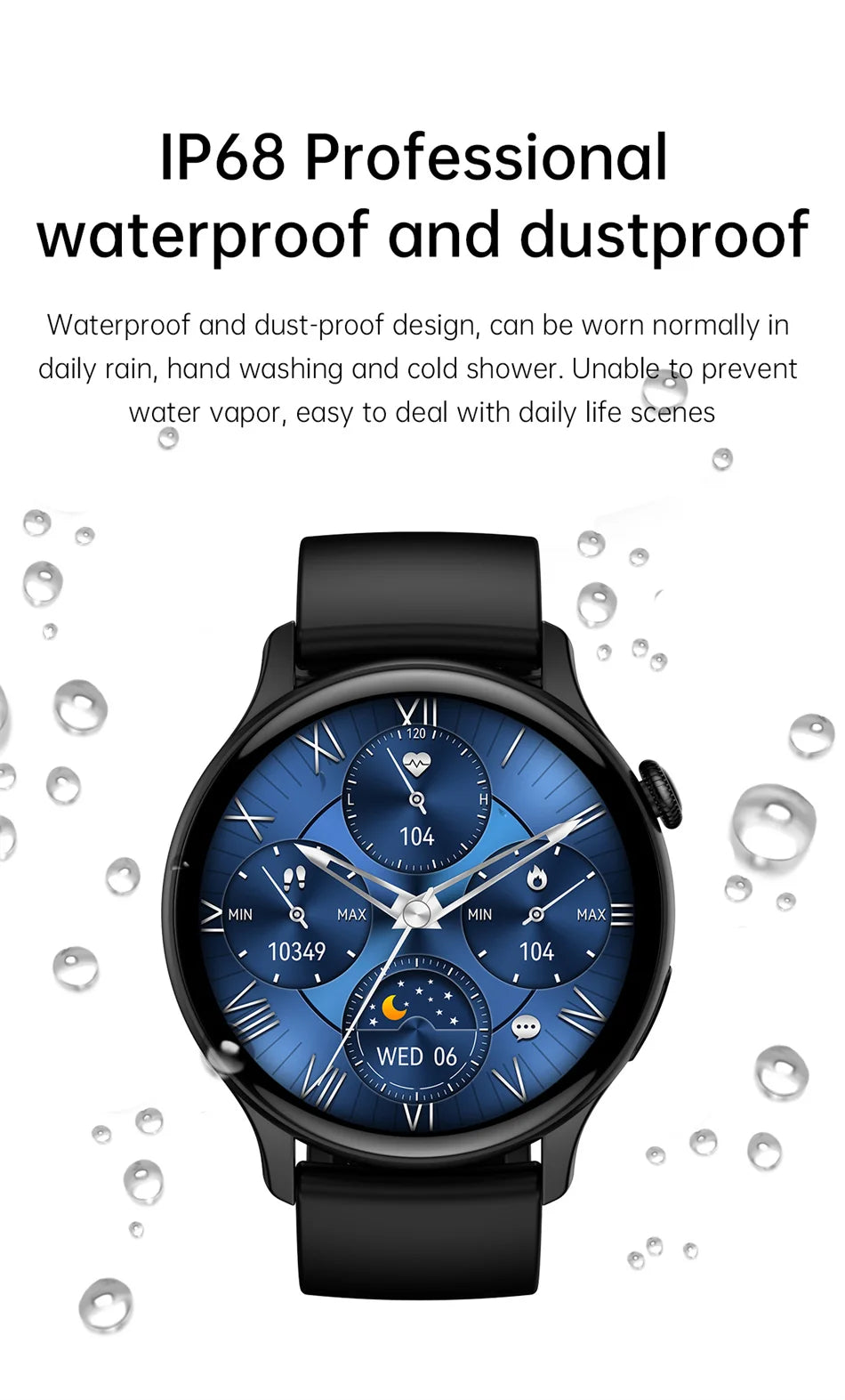 2024 True AMOLED Smart Watch Ladies Screen Always