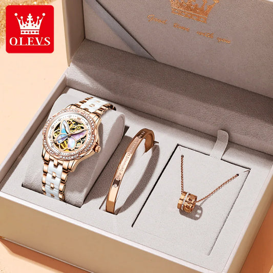 Top Brand Original Watches Diamond Waterproof Ladies Hand Clock